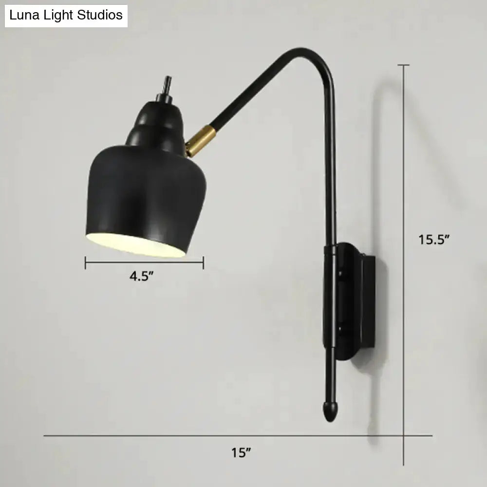 Modern White and Brass V-Shaped Wall Light