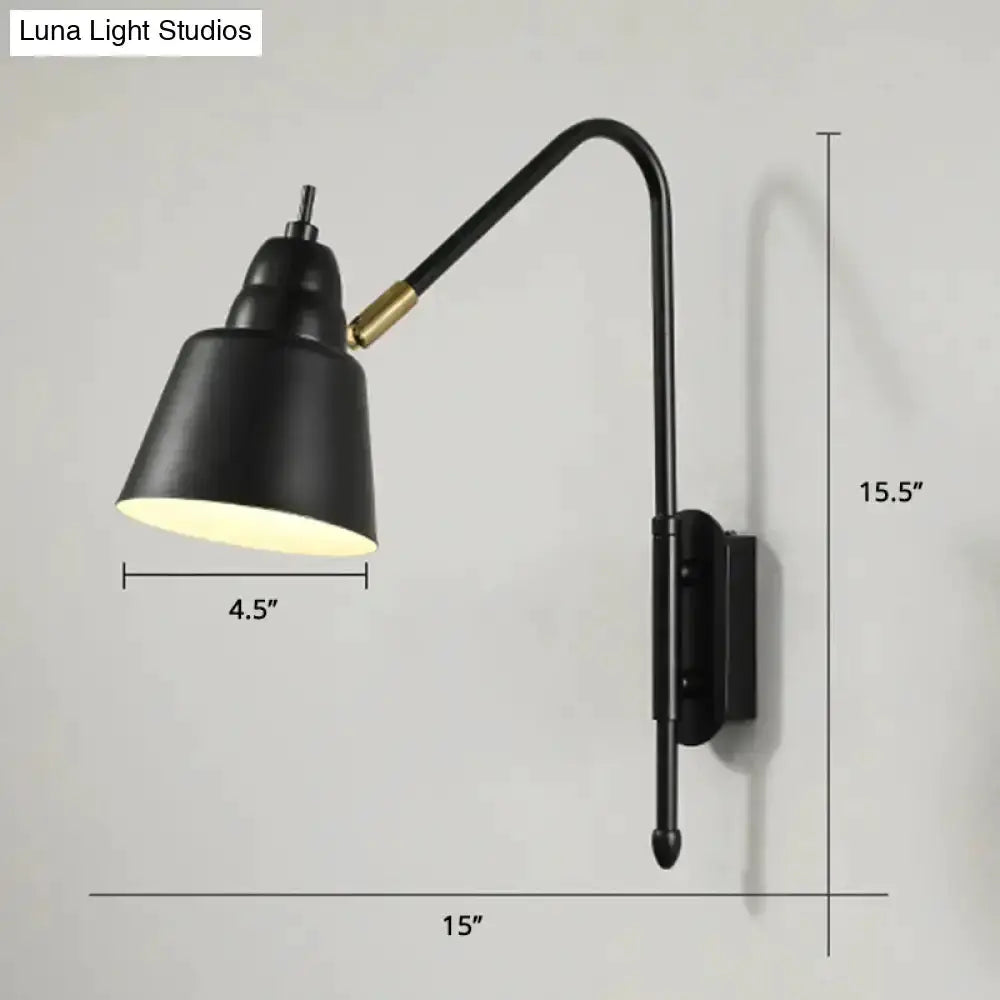 Modern White and Brass V-Shaped Wall Light
