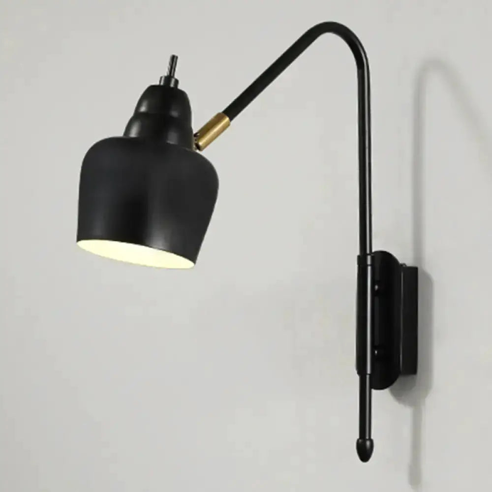 Modern White and Brass V-Shaped Wall Light