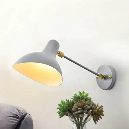 Wall mounted lamp by Decorbites, modern white and gold finish, adjustable living room light on Tampa Home & Garden Store
