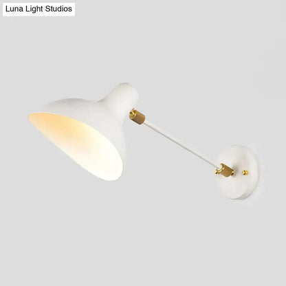 Decorbites modern white and gold wall-mounted lamp with adjustable arm for living room on Tampa Home & Garden Store