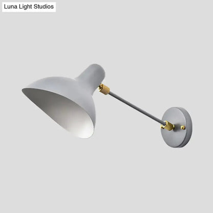 Modern white and gold wall mounted lamp with adjustable arm for living room Decorbites on Tampa Home & Garden Store