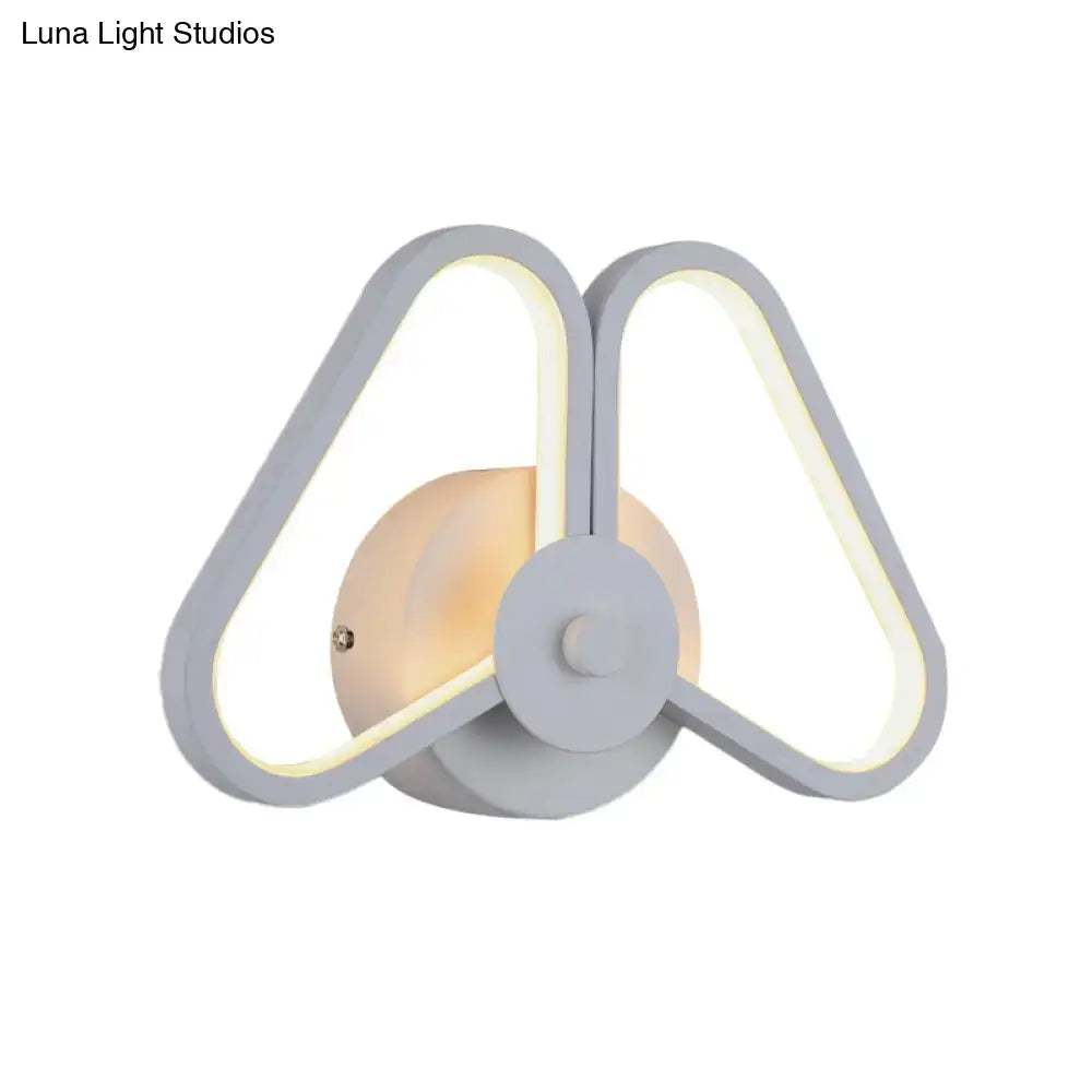 Black triangle wall sconce with dual LED frames, Decorbites on Tampa Home & Garden Store
