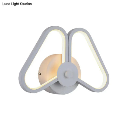 Black triangle wall sconce with dual LED frames, Decorbites on Tampa Home & Garden Store