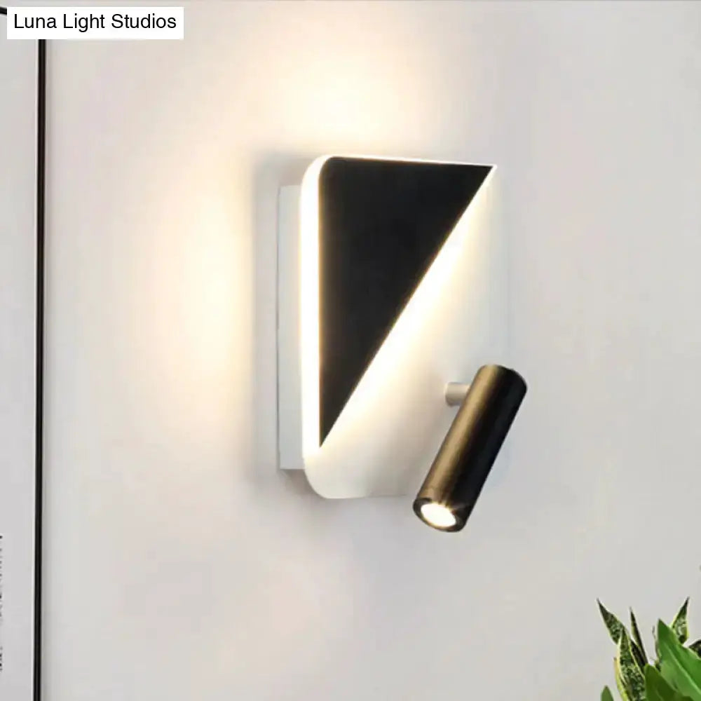 Modern White Black Led Wall Spotlight Lamp