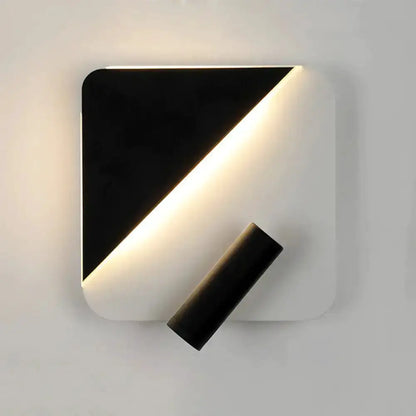 Modern White Black Led Wall Spotlight Lamp