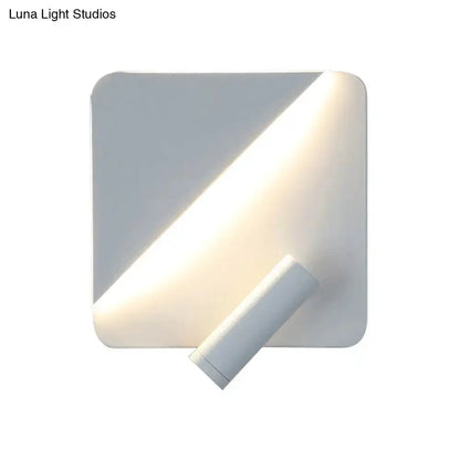 Modern White Black Led Wall Spotlight Lamp