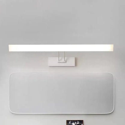 Modern white and black rectangular LED bathroom wall light with warm white glow Decorbites on Tampa Home & Garden Store