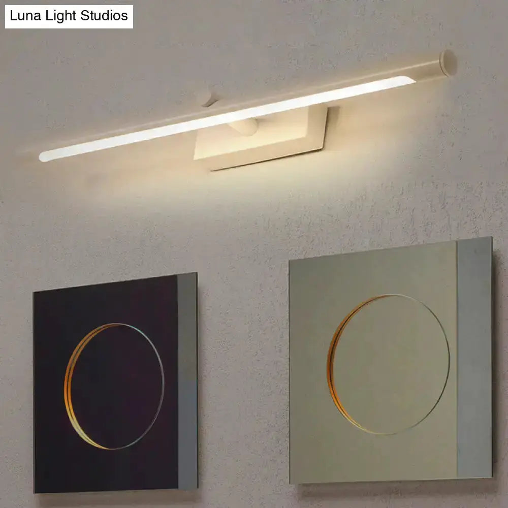 Modern white tube vanity lighting bathroom wall sconce by Decorbites on Tampa Home & Garden Store