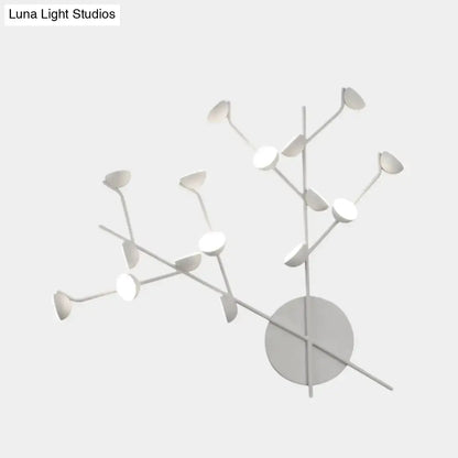 White branch metal sconce with circular LED discs by Decorbites on Tampa Home & Garden Store