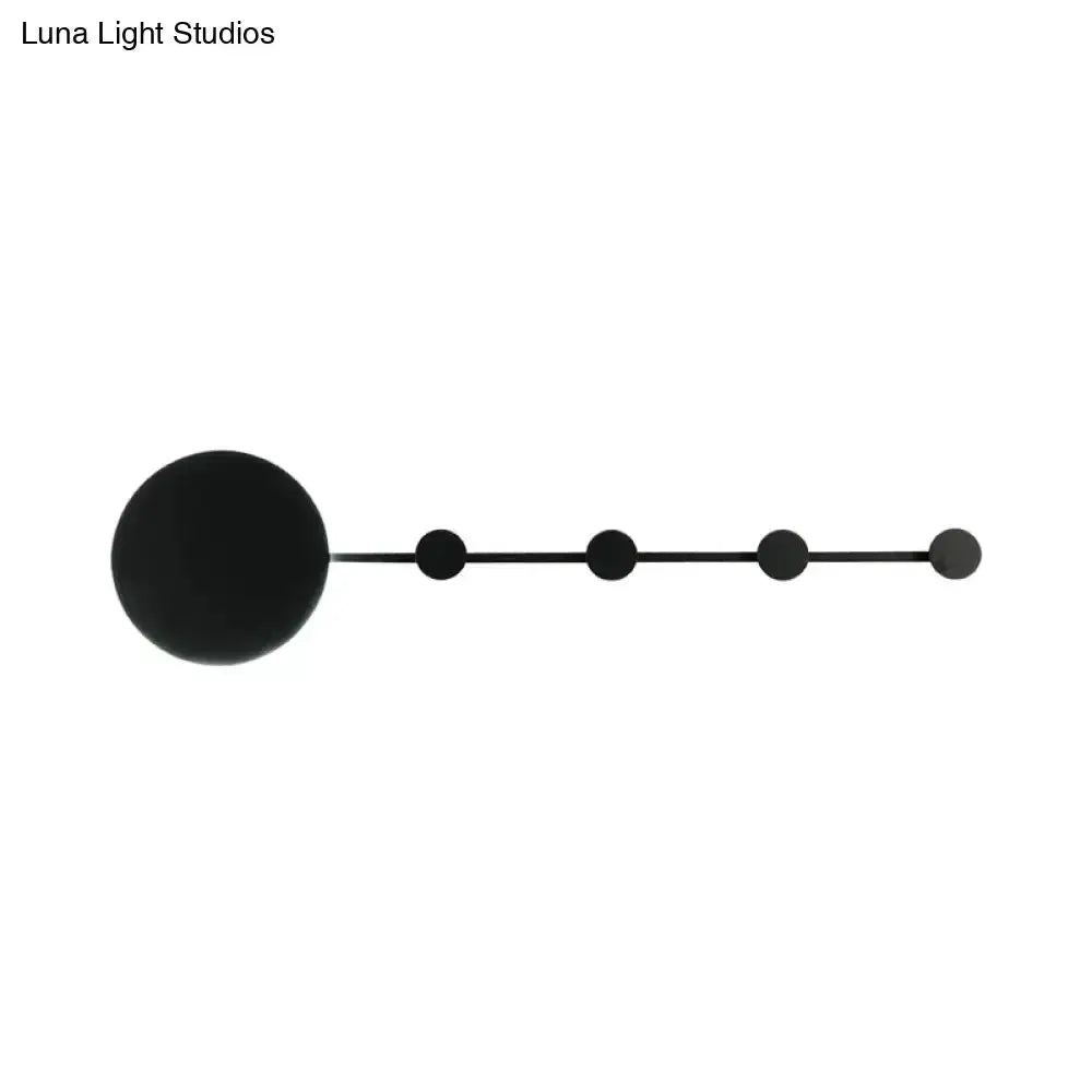 White Circular LED Wall Lamp with Bulb Included