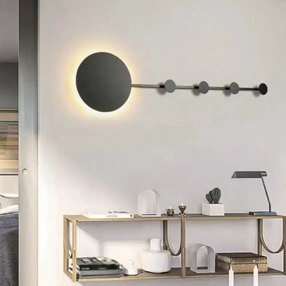 White Circular LED Wall Lamp with Bulb Included