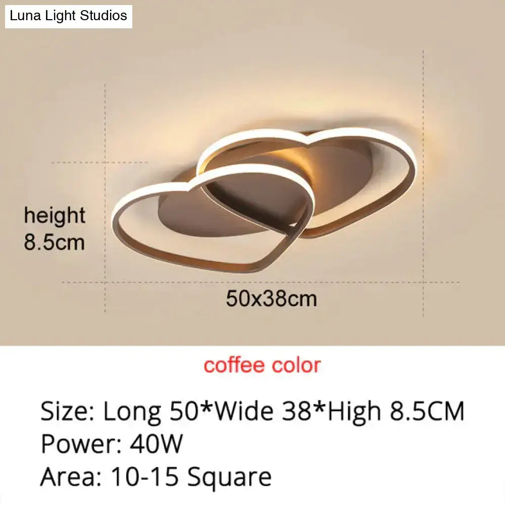 White/Coffee Finish Modern LED Pendant Lights
