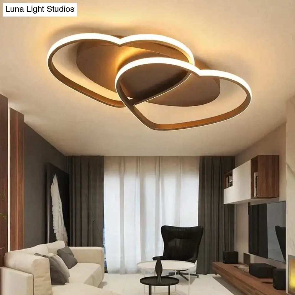 White/Coffee Finish Modern LED Pendant Lights