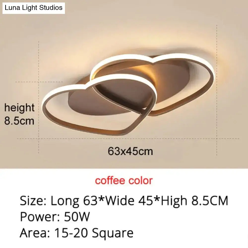 White/Coffee Finish Modern LED Pendant Lights