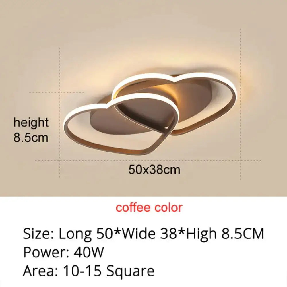 White/Coffee Finish Modern LED Pendant Lights