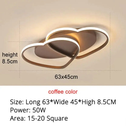 White/Coffee Finish Modern LED Pendant Lights