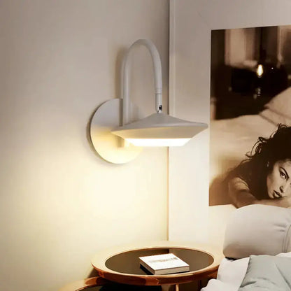 Rotatable wall sconce lamp white and coffee LED bedroom light by Decorbites on Tampa Home & Garden Store