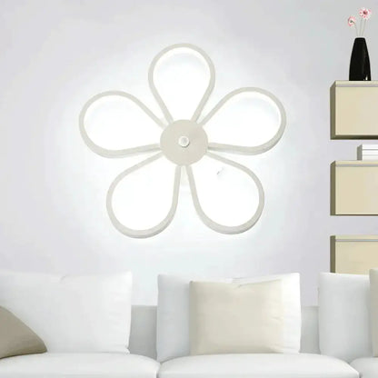 Modern White Flower Wall Mounted LED Dining Lamp