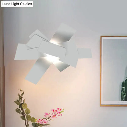 White geometric ceiling light by Decorbites, modern white panel cube cluster on Tampa Home & Garden Store