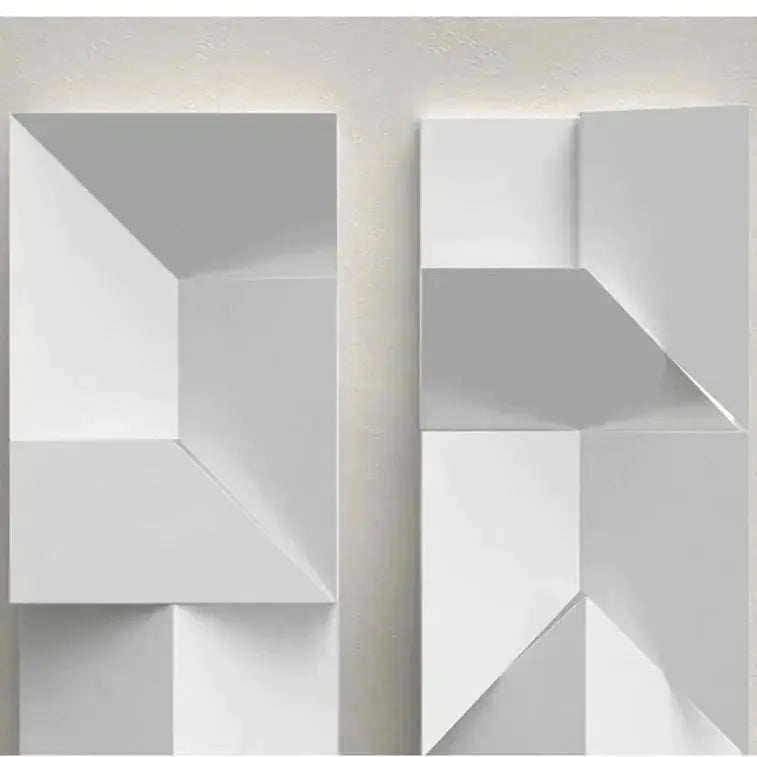 Modern White Geometric Wall Lamp for Living Room