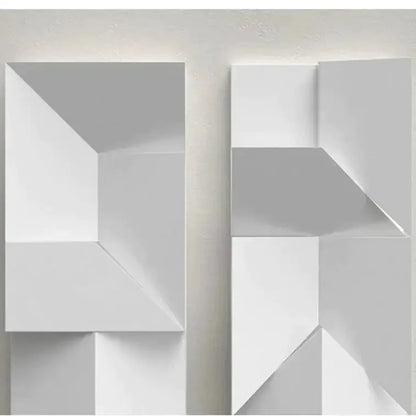Modern White Geometric Wall Lamp for Living Room