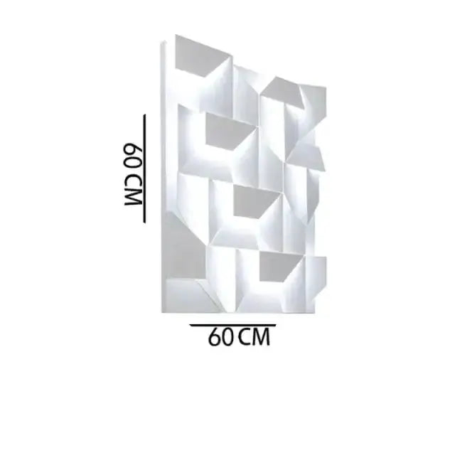 Modern White Geometric Wall Lamp for Living Room