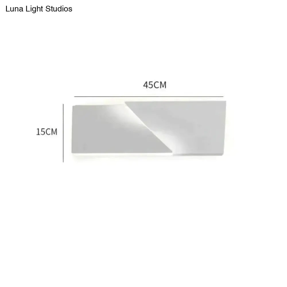 Modern White Geometric Wall Lamp for Living Room