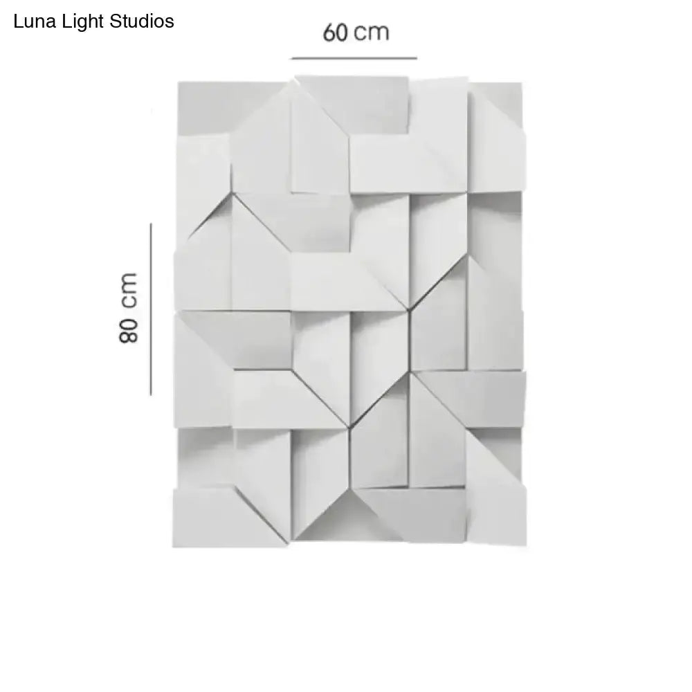 Modern White Geometric Wall Lamp for Living Room