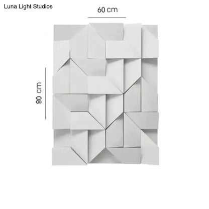 Modern White Geometric Wall Lamp for Living Room