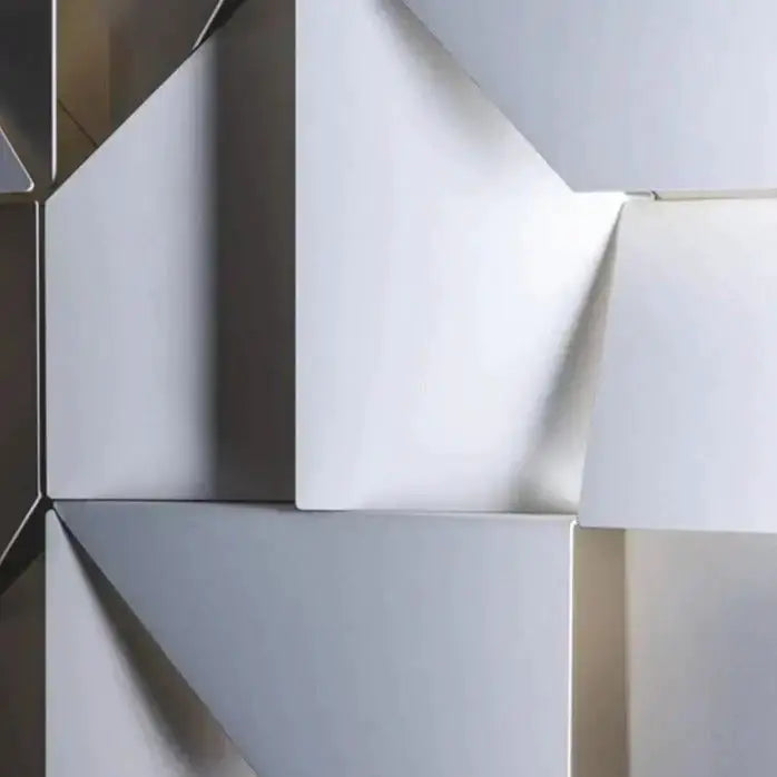 Modern White Geometric Wall Lamp for Living Room