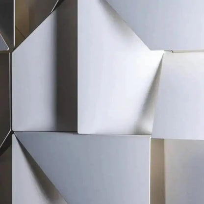 Modern White Geometric Wall Lamp for Living Room