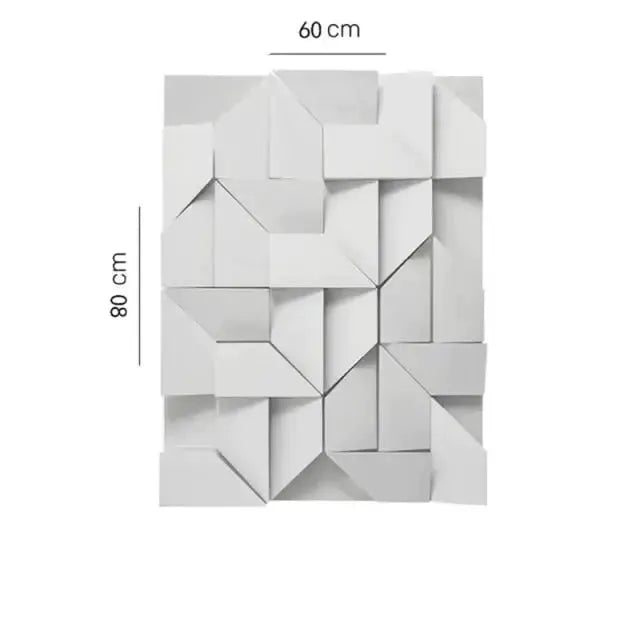 Modern White Geometric Wall Lamp for Living Room
