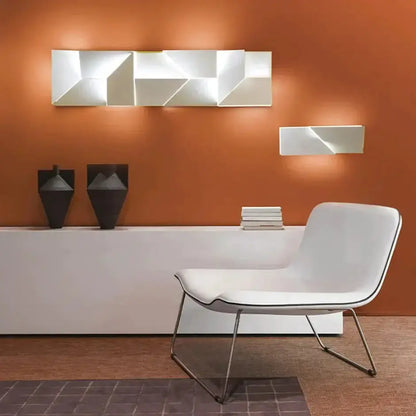 Modern White Geometric Wall Lamp for Living Room