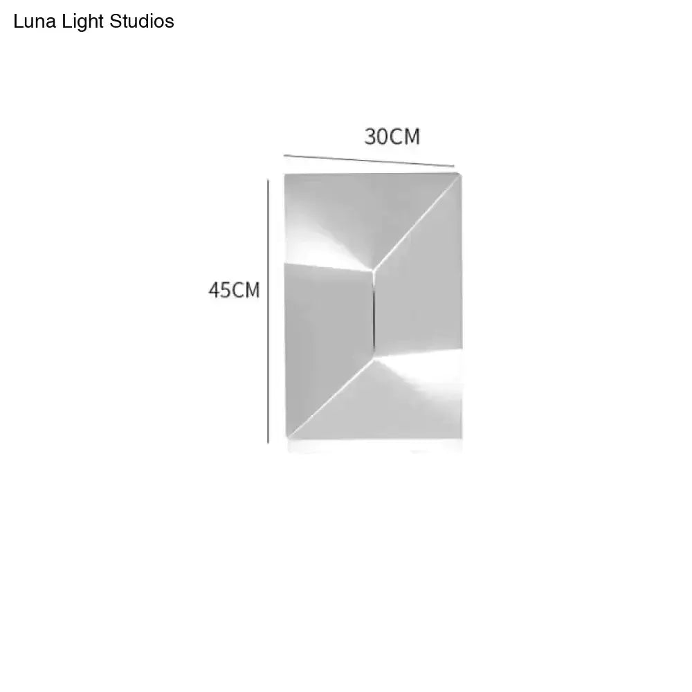 Modern White Geometric Wall Lamp for Living Room