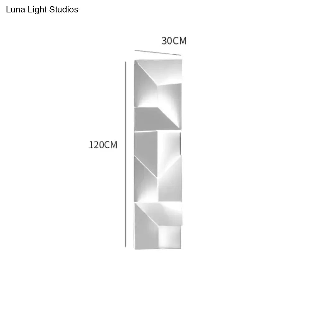 Modern White Geometric Wall Lamp for Living Room