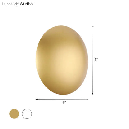 White/Gold LED Wall Light with Warm/White Illumination - Perfect for Modern Bedrooms