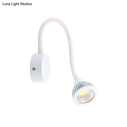 Decorbites white gooseneck adjustable-arm reading sconce wall-mount lamp on Tampa Home & Garden Store