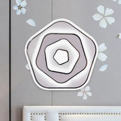 White Scandinavian LED Acrylic Sconce Light for Study Room - Wall Lighting Fixture with Warm and White Light Options