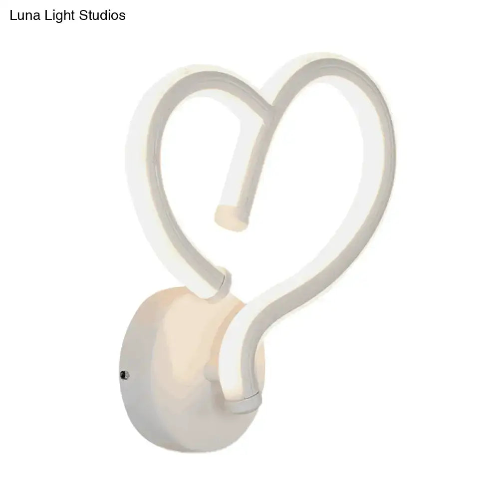 White Heart Wall Light by Decorbites, wall-mounted decorative accent on Tampa Home & Garden Store
