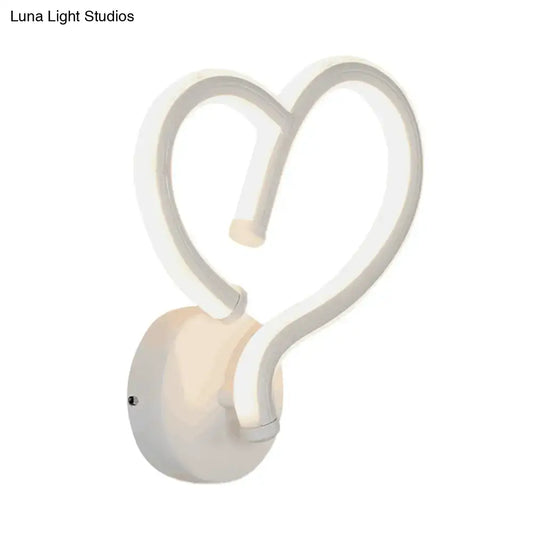 White Heart Wall Light by Decorbites, wall-mounted decorative accent on Tampa Home & Garden Store