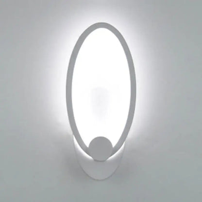 Modern white heart-shaped LED wall sconce by Decorbites, frame for bedroom minimalist lighting on Tampa Home & Garden Store