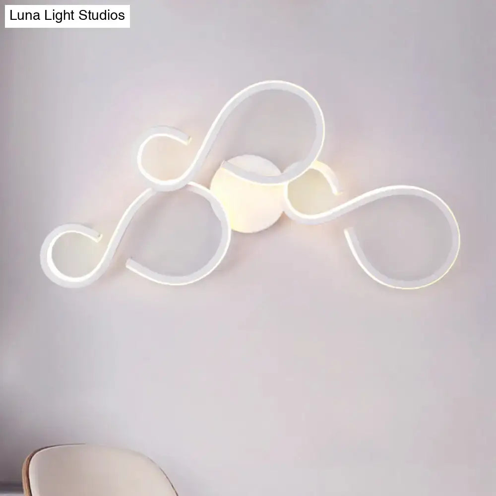 White Infinity Spiral Wall Light by Decorbites, modern LED wall sculpture for Home & Garden on Tampa Home & Garden Store