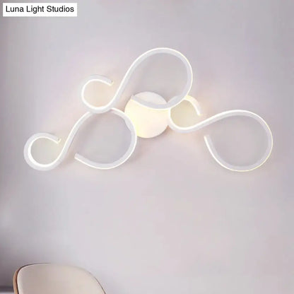 White Infinity Spiral Wall Light by Decorbites, modern LED wall sculpture for Home & Garden on Tampa Home & Garden Store