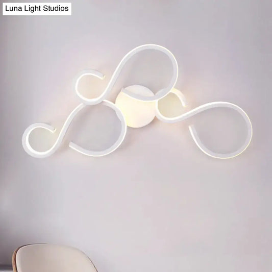 White Infinity Spiral Wall Light by Decorbites, modern LED wall sculpture for Home & Garden on Tampa Home & Garden Store