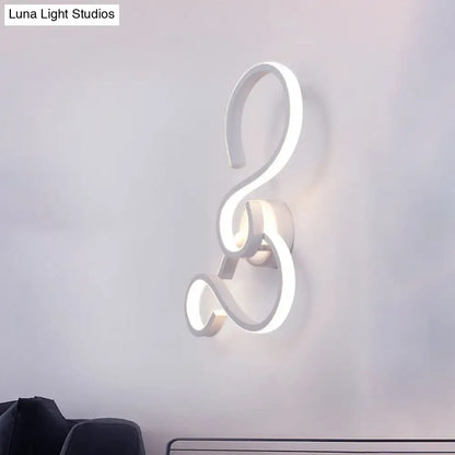 White infinity spiral wall light by Decorbites, modern LED wall lamp on Tampa Home & Garden Store