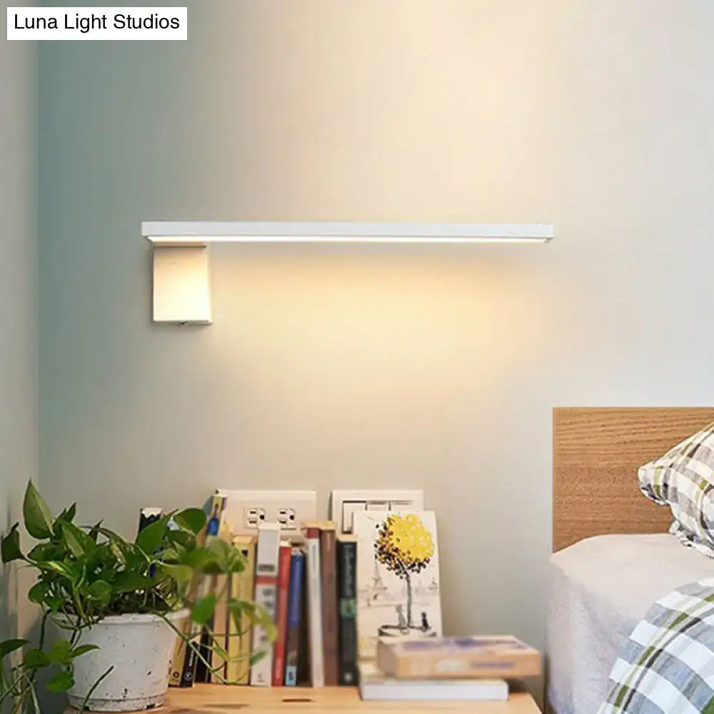 White L-shaped wall sconce Decorbites, slim bar above bedside on Tampa Home & Garden Store on Tampa Home & Garden Store