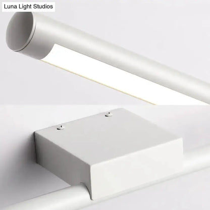 Modern White LED Vanity Lamp With Acrylic Shade