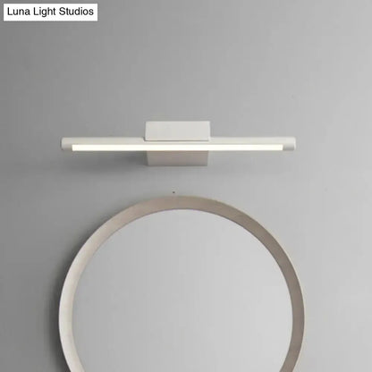 Modern White LED Vanity Lamp With Acrylic Shade