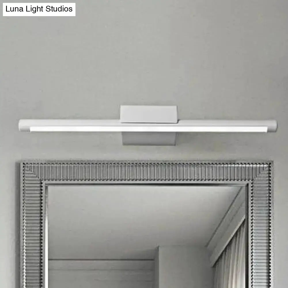 Modern White LED Vanity Lamp With Acrylic Shade